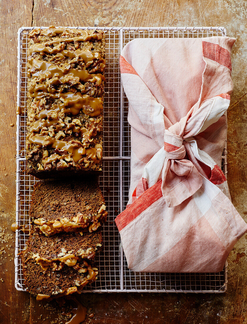 Coffee cinnamon walnut loaf