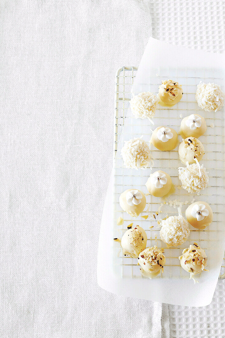 White Christmas - Trio of Christmas truffles