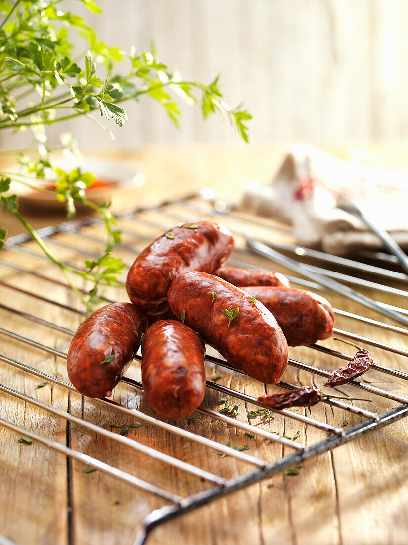 Grilling Chorizo