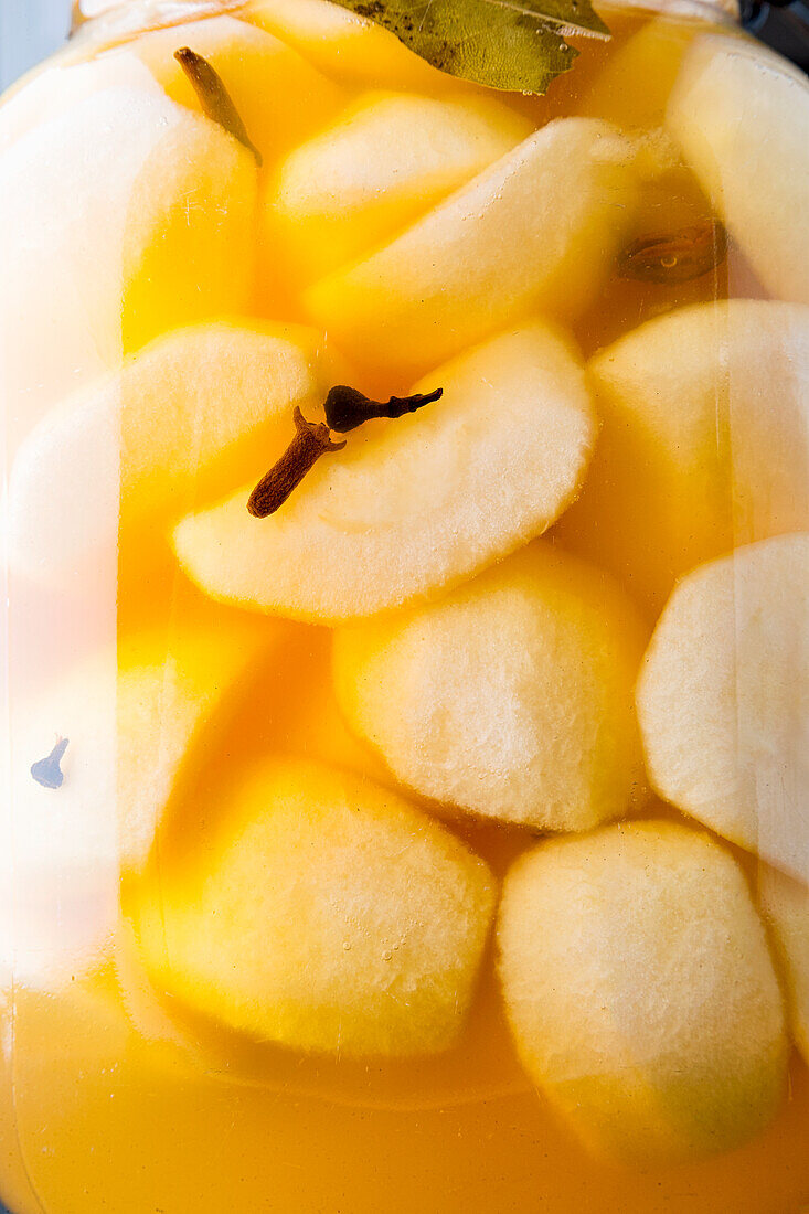 Apfelspalten, fermentiert
