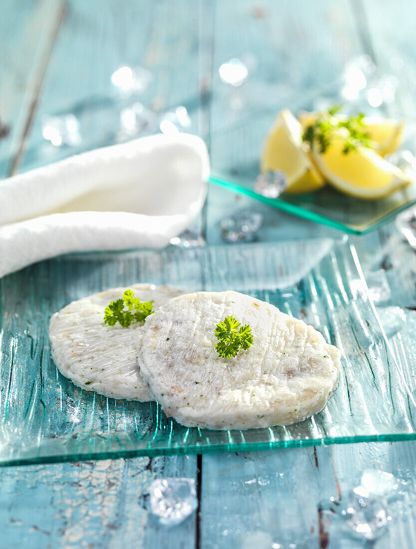 Hake and prawn patties