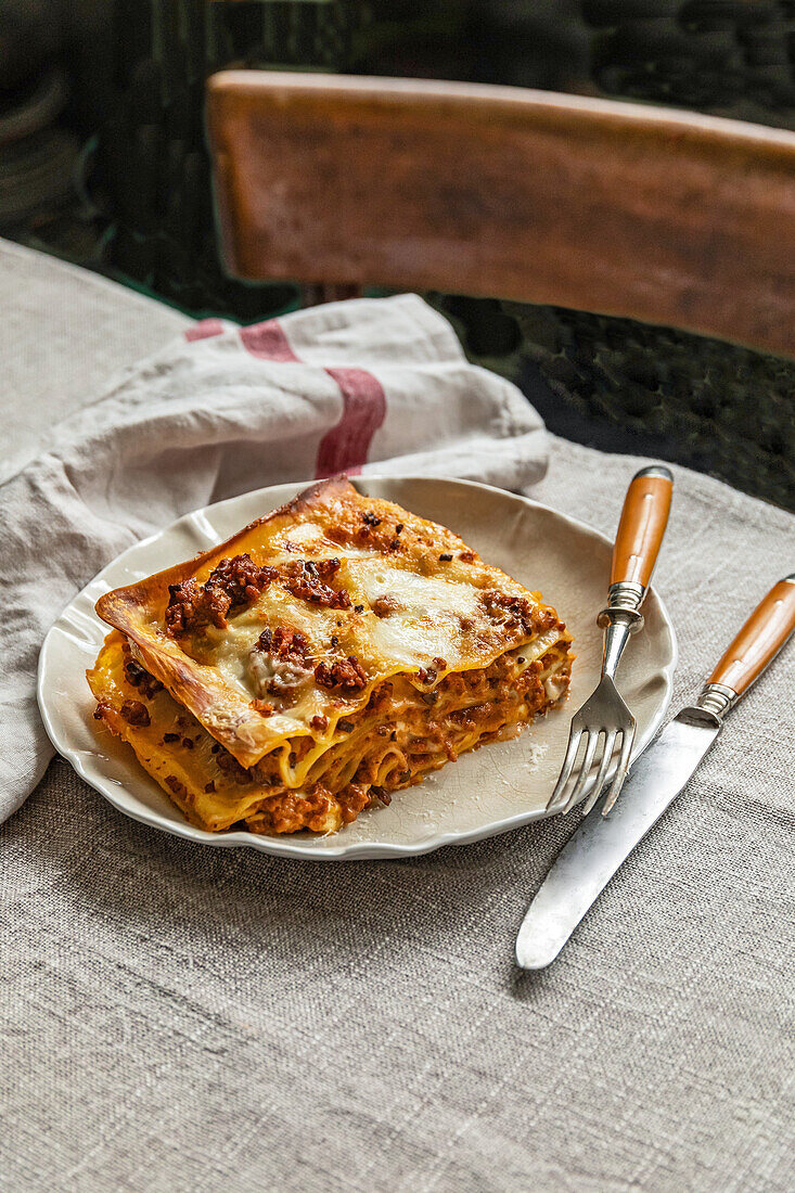 Vincisgrassi - italienische Hackfleisch-Lasagne