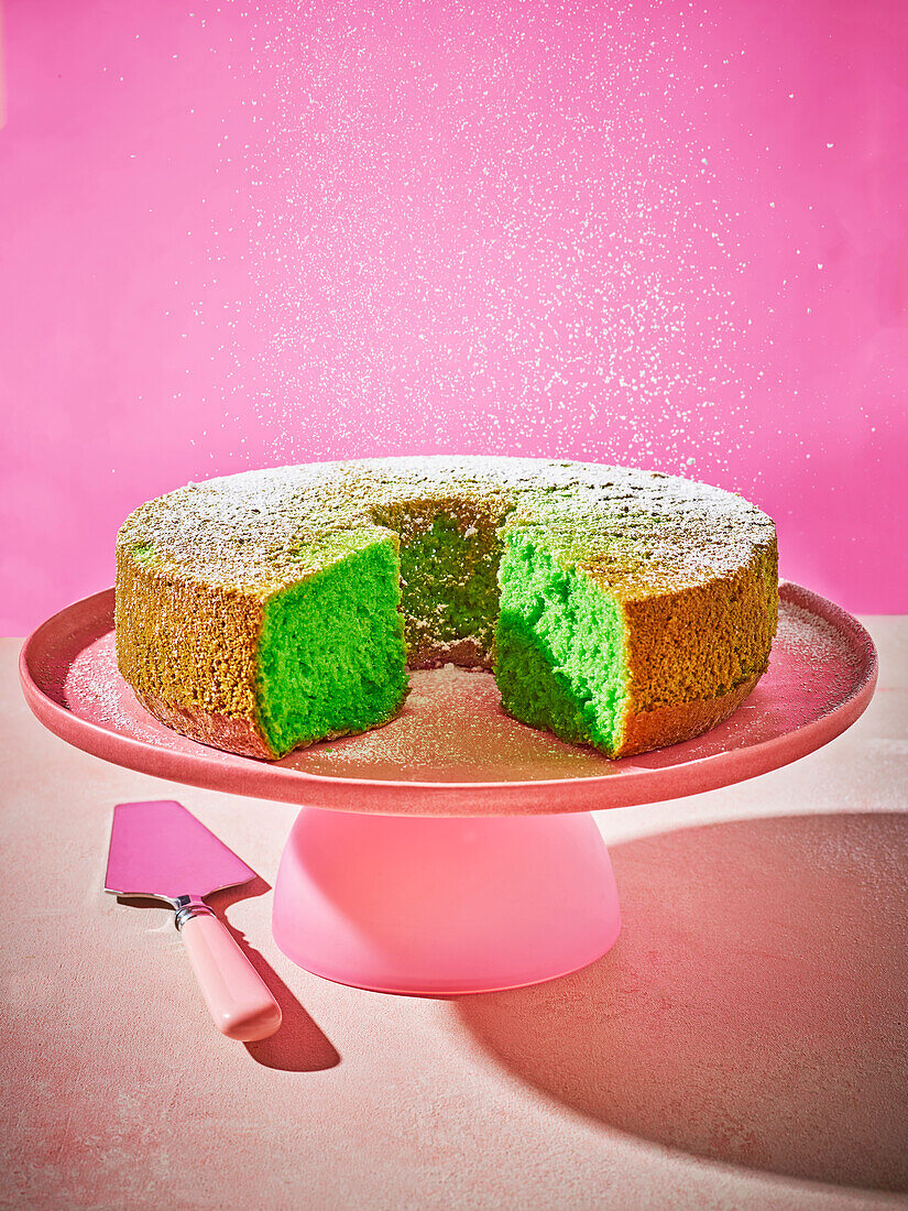 Pandan-Chiffon-Kuchen