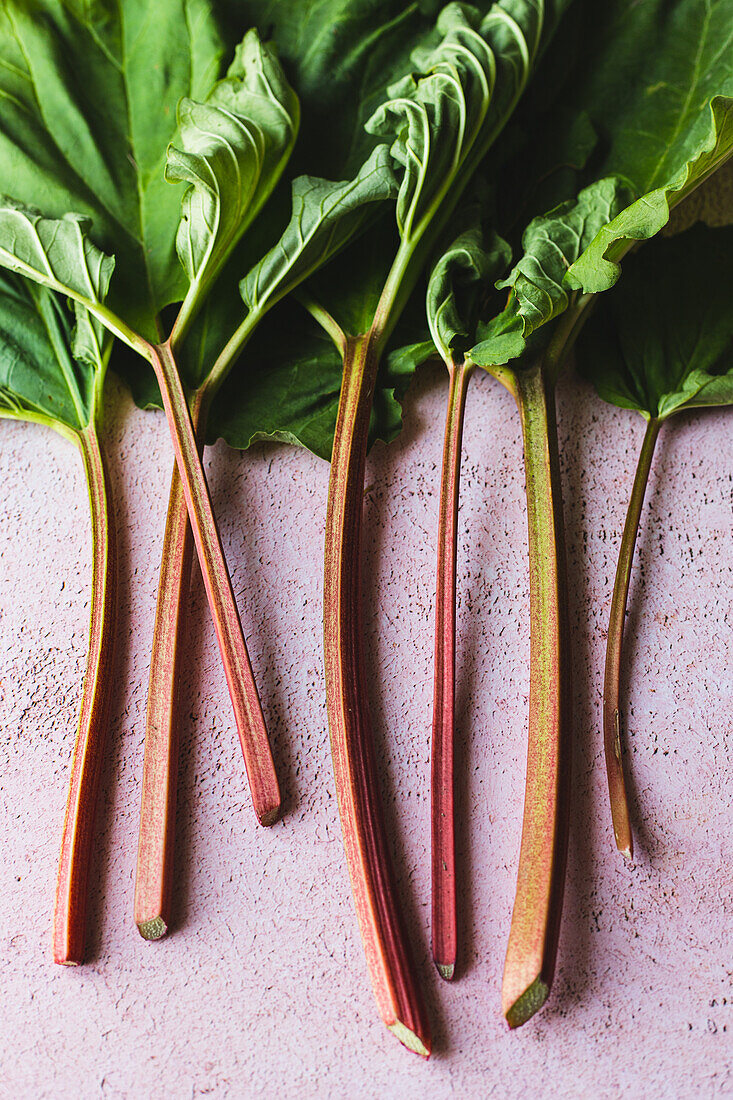 Fresh rhubarb