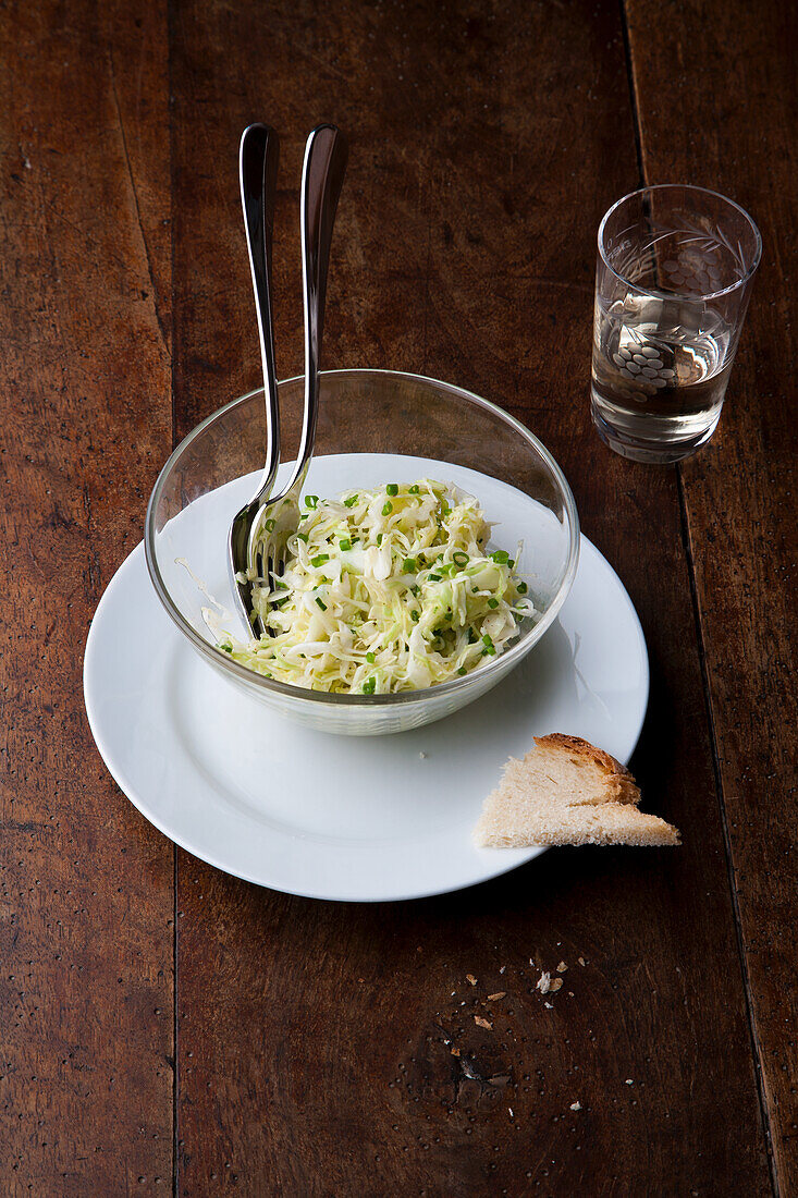 White cabbage salad