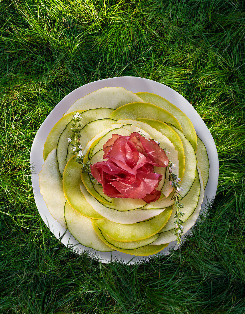 Melon with bresaola