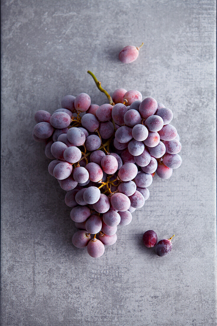 Iced grapes