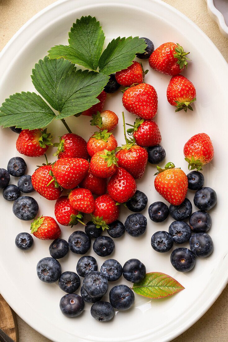 Fresh berries on a plate