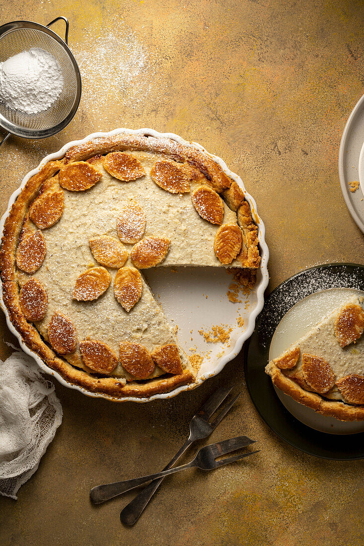 Vanille-Hüttenkäse-Tarte