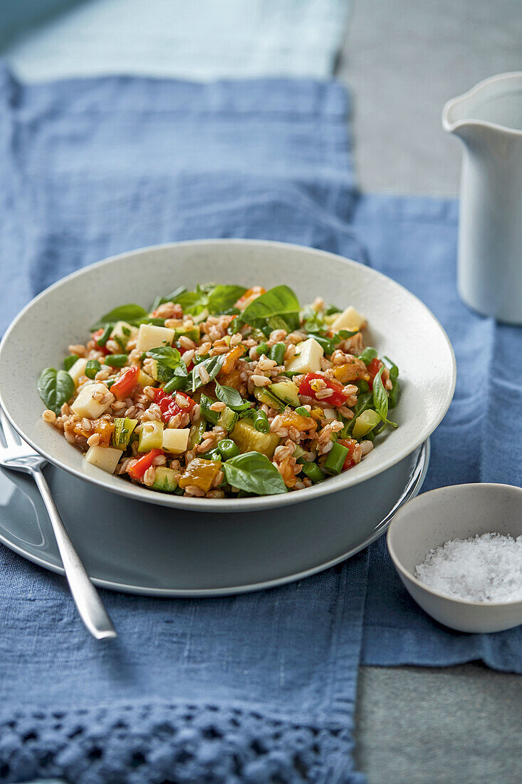 Sommerdinkel mit Gemüse