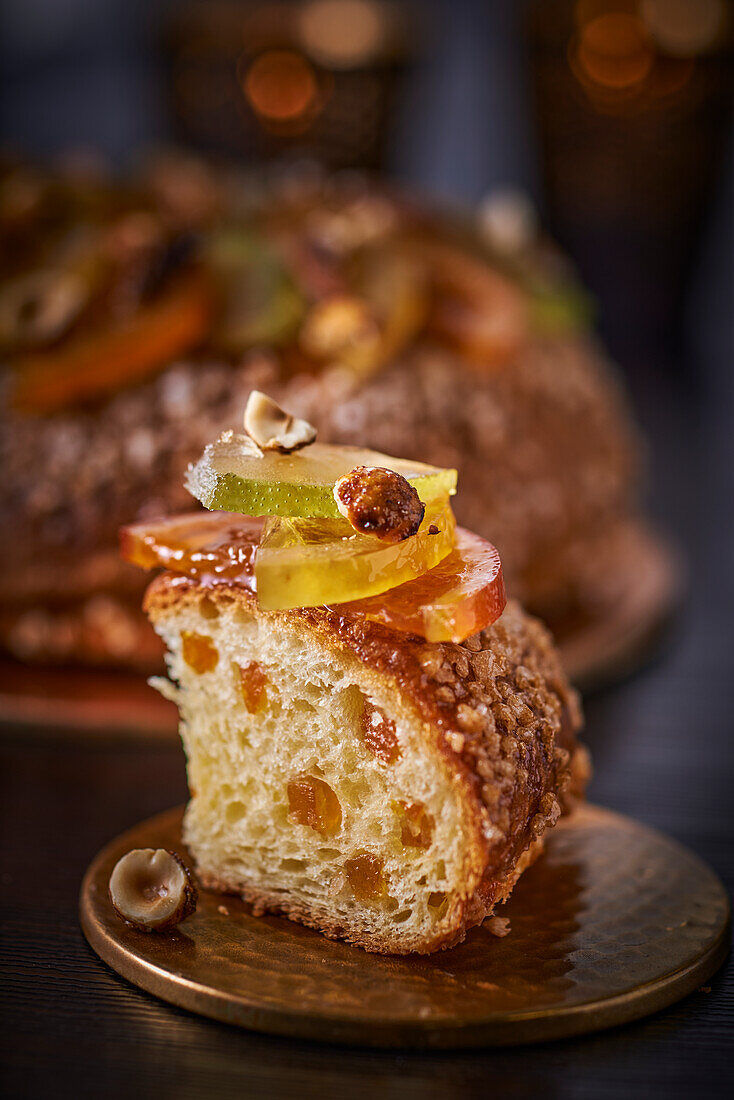Brioche with candied fruits