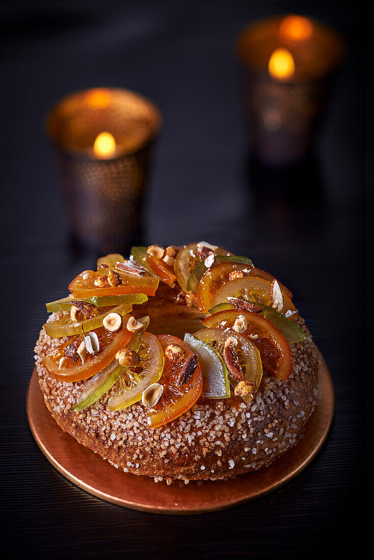 Brioche with candied fruits