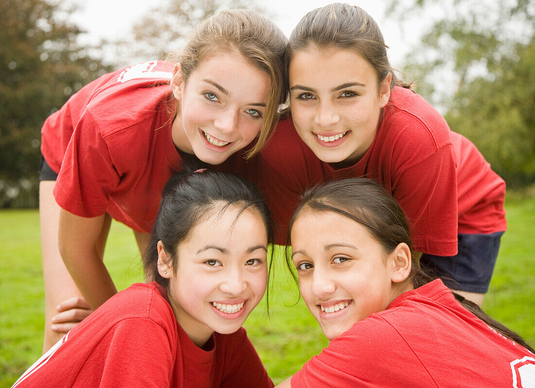 Mädchen Sport Team
