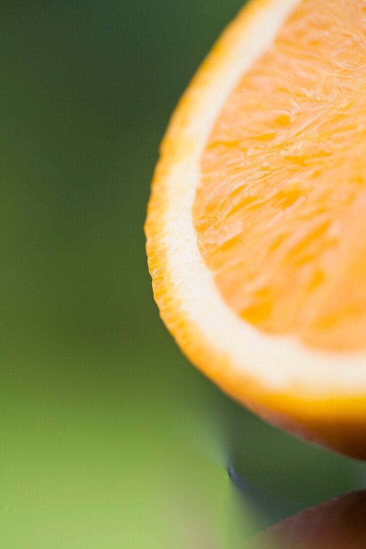 Detail of half of an orange\n