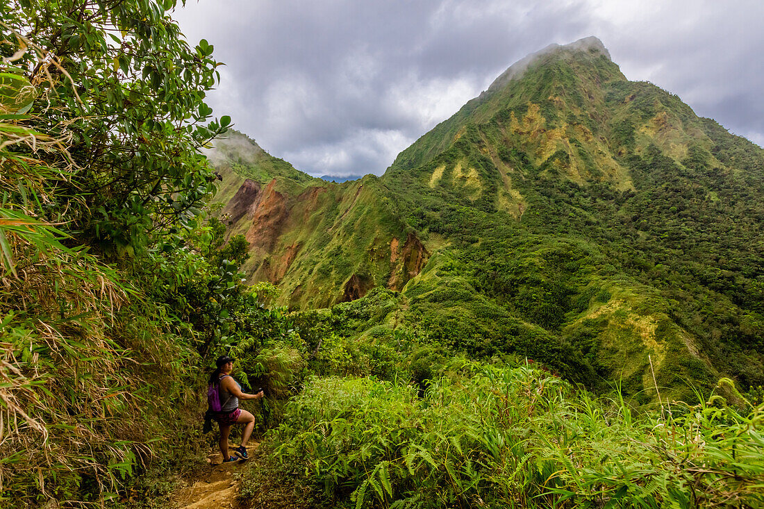 Boiling Lake Hike, Dominica, Windward Islands, West Indies, Caribbean, Central America\n