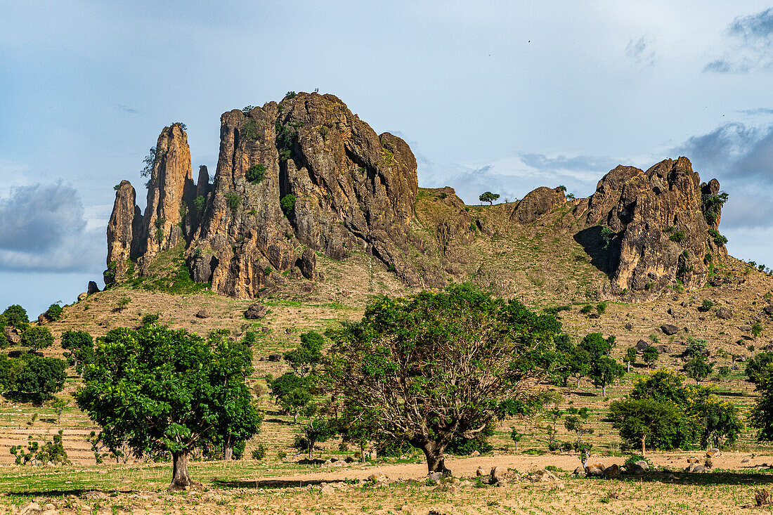 Mondlandschaft, Rhumsiki, Mandara-Gebirge, Provinz Far North, Kamerun, Afrika