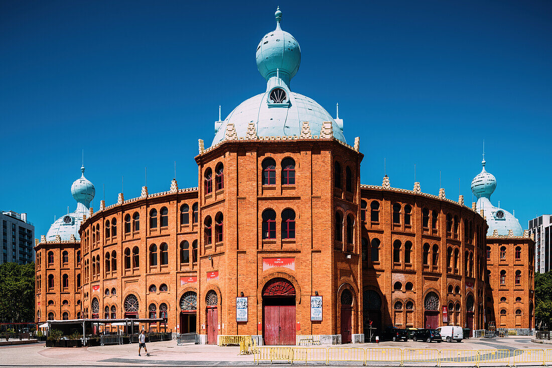 Die Stierkampfarena Campo Pequeno, eine Anlage für Stierrennen, Konzerte, Messen, Ausstellungen, mit einem Fassungsvermögen von 10000 Personen, Lissabon, Portugal, Europa