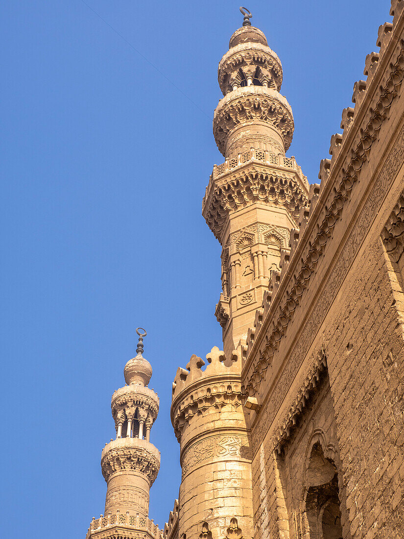 Die Moschee von Sultan Hassan, erbaut zwischen 1356 und 1363 während der Bahri-Mamlukenzeit, Kairo, Ägypten, Nordafrika, Afrika