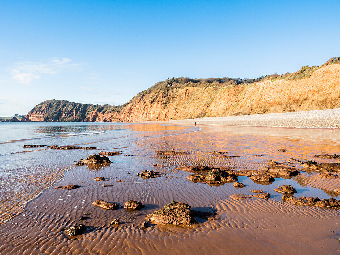 Jacob's Ladder Beach, Sidmouth, Devon, England, United Kingdom, Europe\n