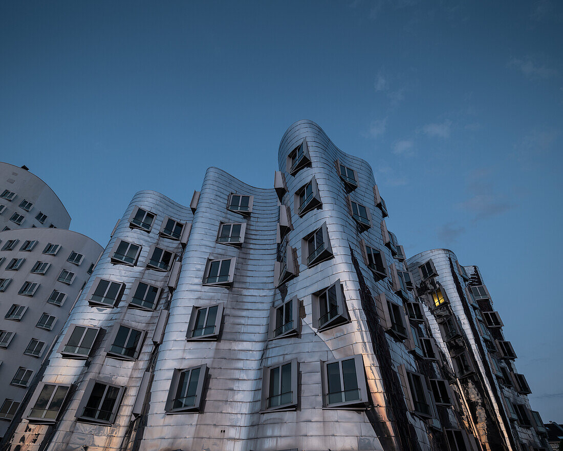 Gehry Bauten, architect Zaha Hadid, Medienhafen, Dusseldorf, North Rhine-Westphalia, Germany, Europe\n