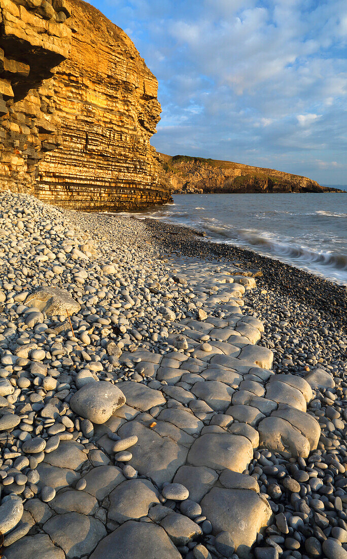 Dunraven Bay, Southerndown, Glamorgan Heritage Coast, Südwales, Vereinigtes Königreich, Europa