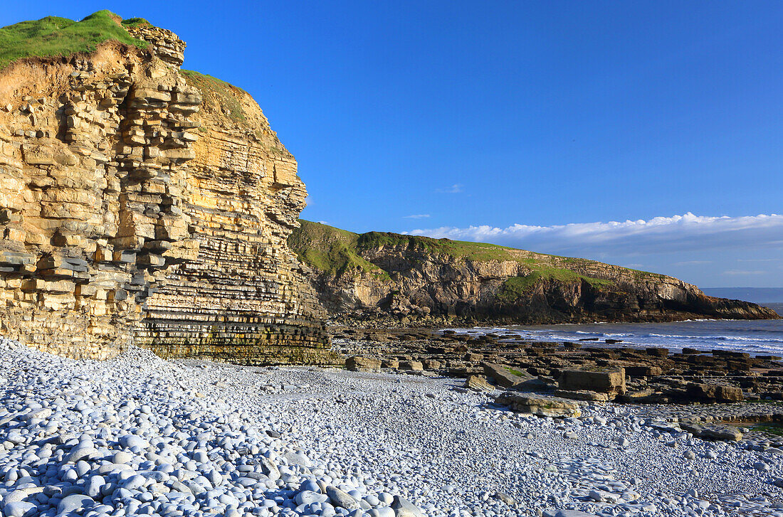 Dunraven Bay, Southerndown, Südwales, Vereinigtes Königreich, Europa