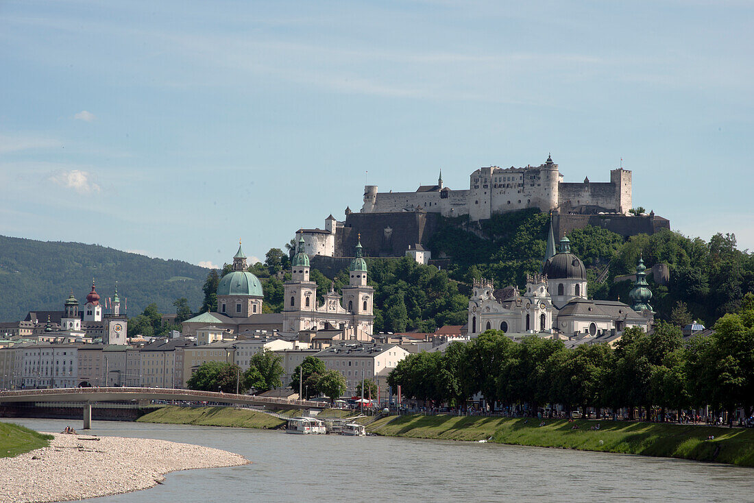 Ansichten mit Salzach, Salzburg, Österreich, Europa