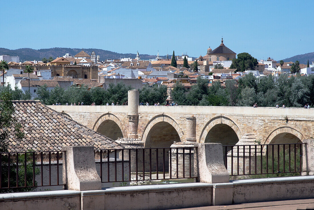 Roman Bridge, UNESCO World Heritage Site, Cordoba, Andalusia, Spain, Europe\n