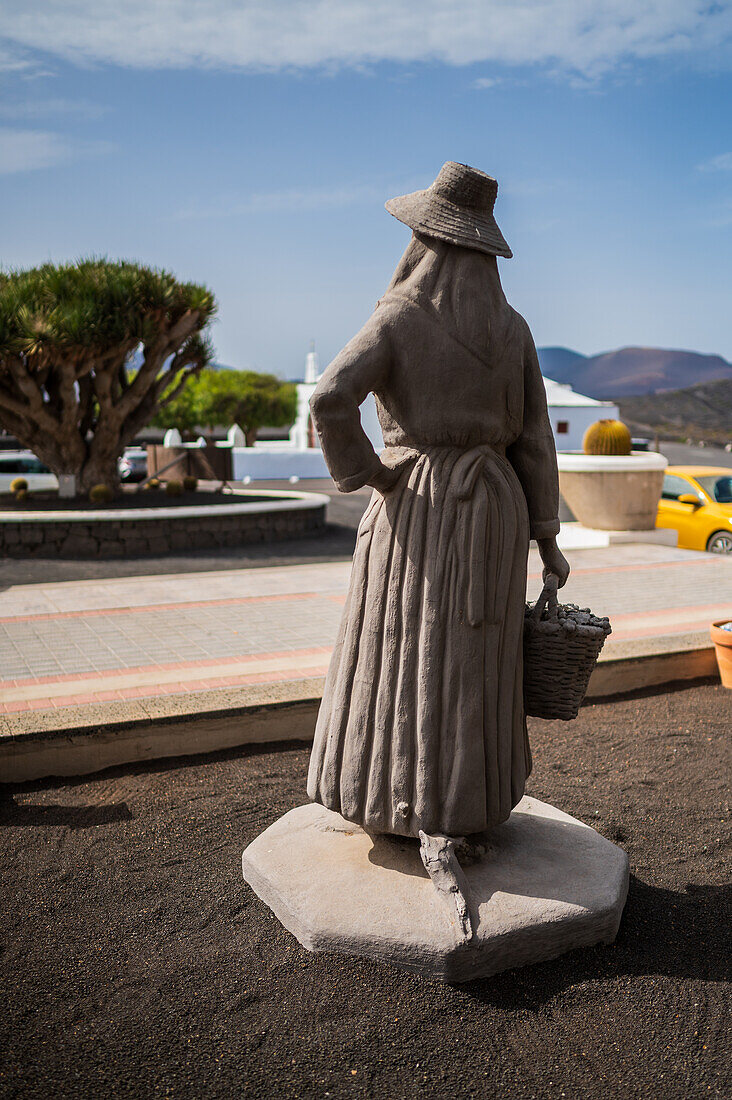 La Geria, Lanzarote's main wine region, Canary Islands, Spain\n