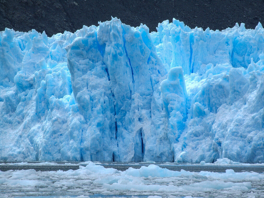 The terminus of the San Rafael Glacier in Laguna San Rafael National Park, Chile.\n