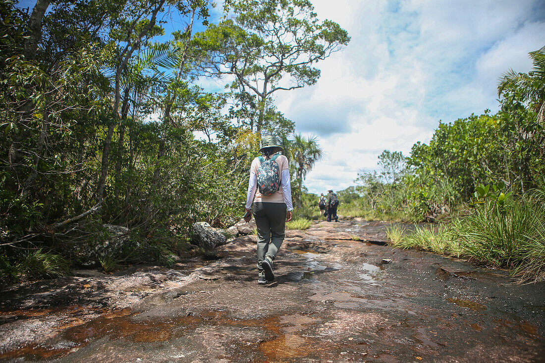 Caño Cristales, also known as the River of Five Colors, is a Colombian river located in the Serranía de la Macarena, an isolated mountain range in the Meta Department, Colombia\n