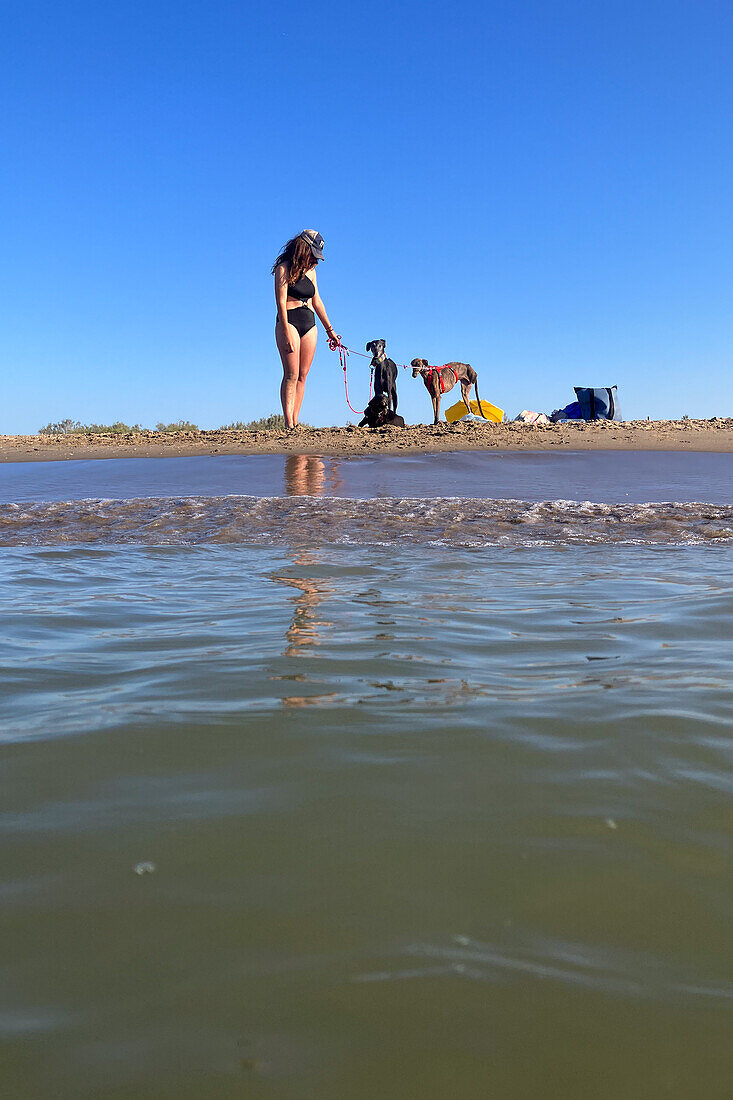 Ruimar beach in the Ebro Delta, Tarragona, Spain\n