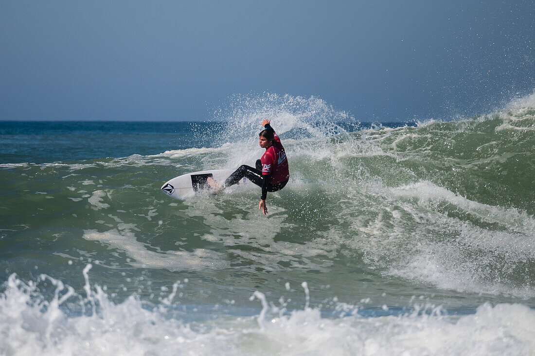 Pro surfer Noa Deane at Quiksilver Festival celebrated in Capbreton, Hossegor and Seignosse, with 20 of the best surfers in the world hand-picked by Jeremy Flores to compete in south west of France.\n