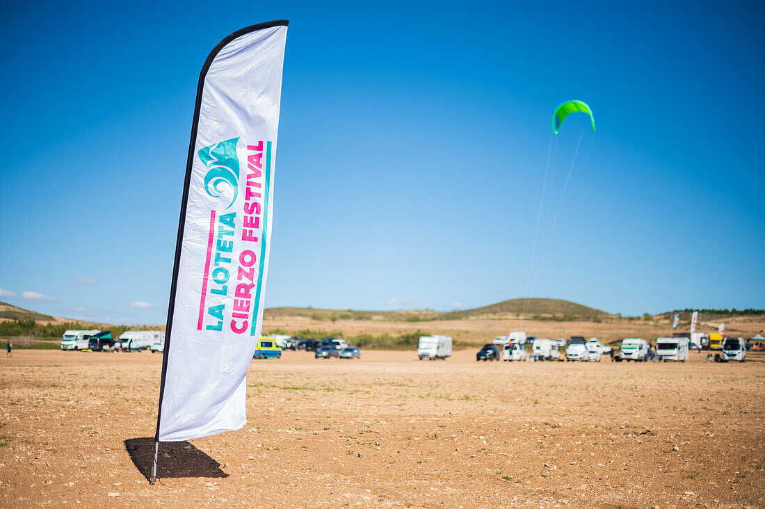 La Loteta Cierzo Festival, Kitesurf open and championship in Luceni, Zaragoza, Spain\n