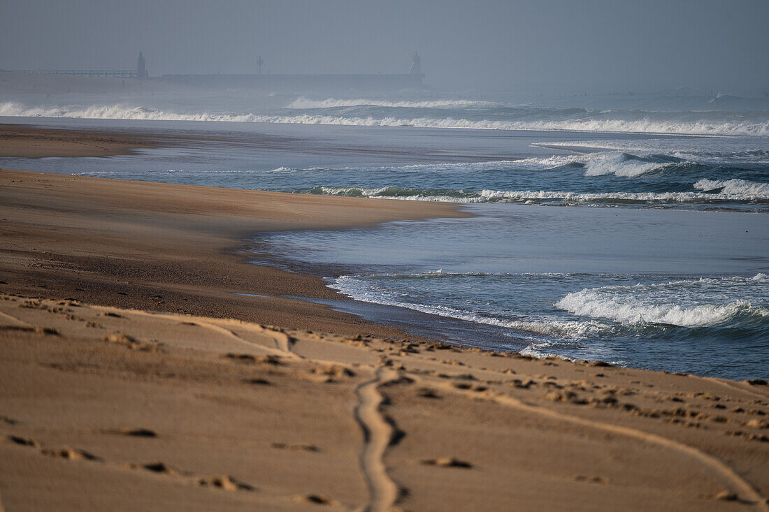 Les Culs Nus beach in Hossegor, Landes, France.\n