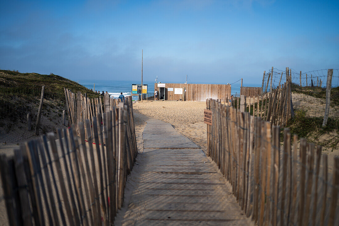 Les Culs Nus beach in Hossegor, Landes, France\n