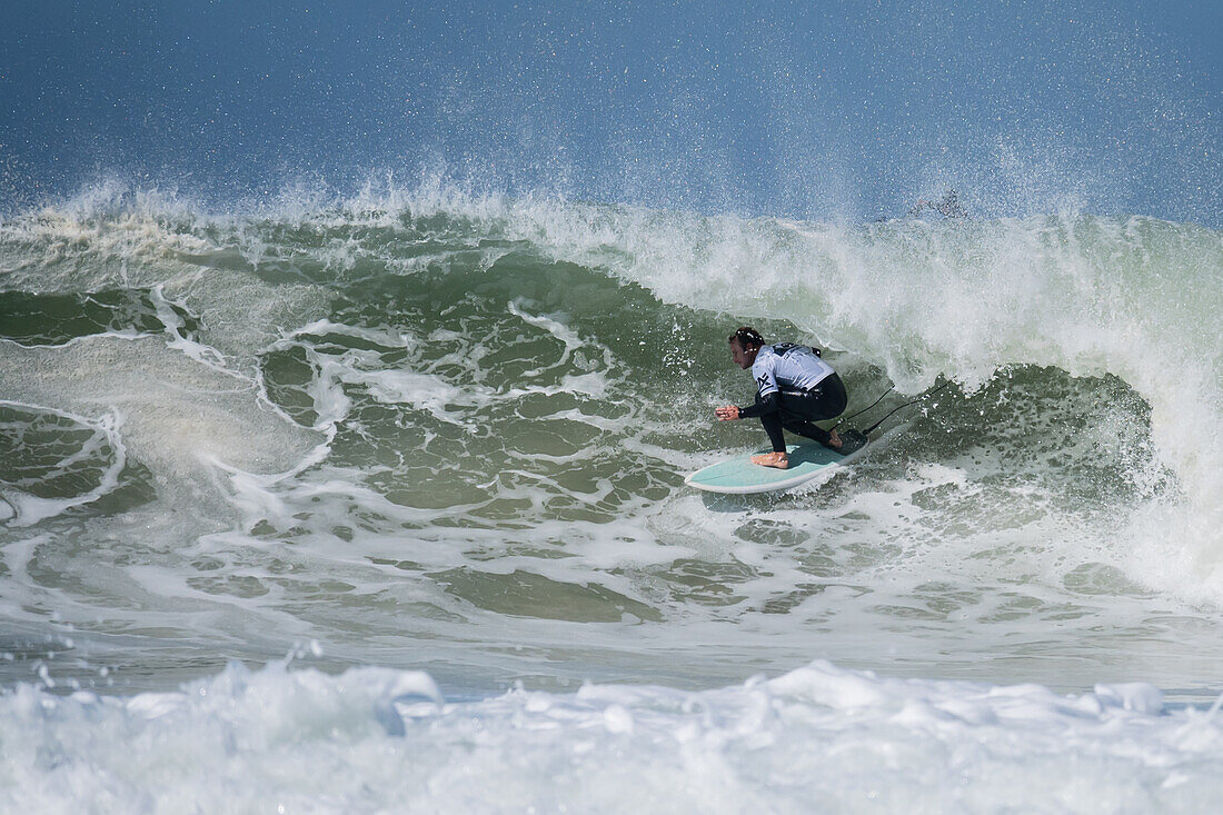 Australian Pro Surfer Josh Kerr during Quiksilver Festival celebrated in Capbreton, Hossegor and Seignosse, with 20 of the best surfers in the world hand-picked by Jeremy Flores to compete in south west of France.\n