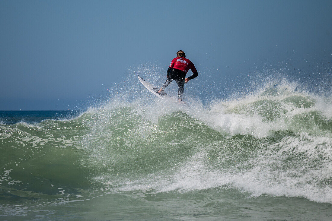 Pro surfer Noa Deane at Quiksilver Festival celebrated in Capbreton, Hossegor and Seignosse, with 20 of the best surfers in the world hand-picked by Jeremy Flores to compete in south west of France.\n