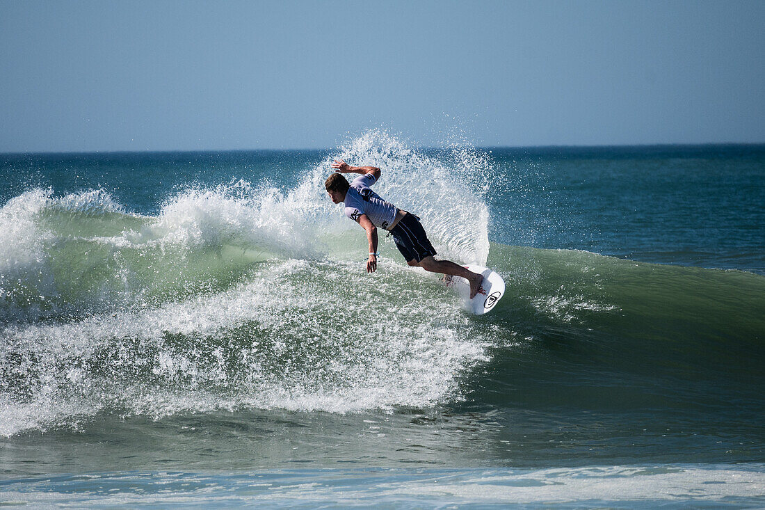 Australian pro surfer Kael Walsh at Quiksilver Festival celebrated in Capbreton, Hossegor and Seignosse, with 20 of the best surfers in the world hand-picked by Jeremy Flores to compete in south west of France.\n