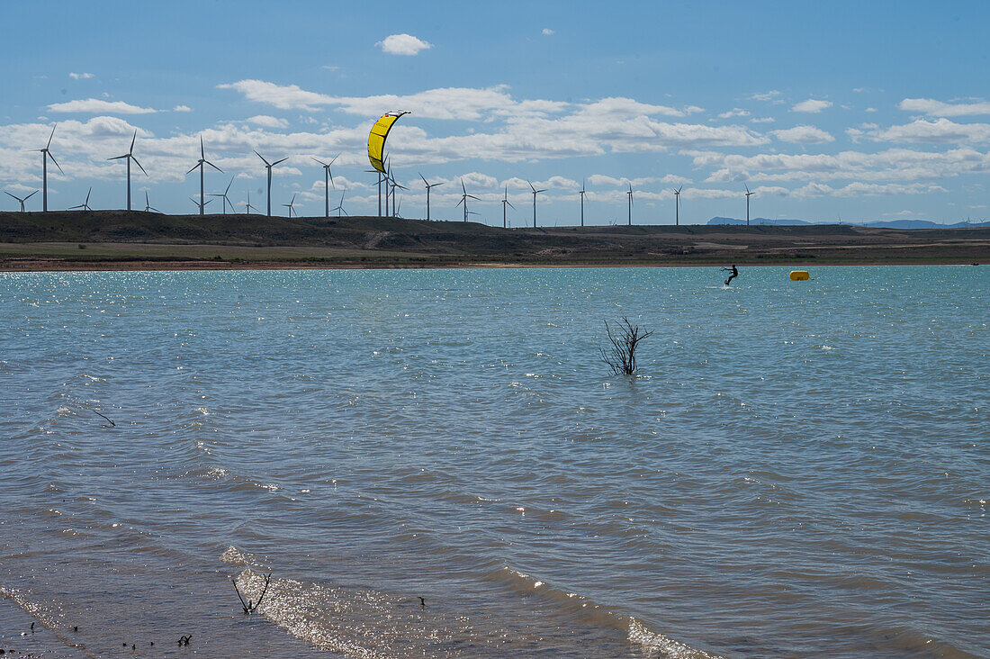 La Loteta Cierzo Festival, Kitesurf open and championship in Luceni, Zaragoza, Spain\n