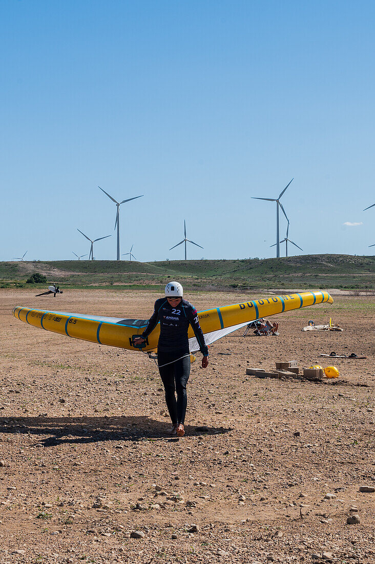 La Loteta Cierzo Festival, Kitesurf Open und Meisterschaft in Luceni, Zaragoza, Spanien