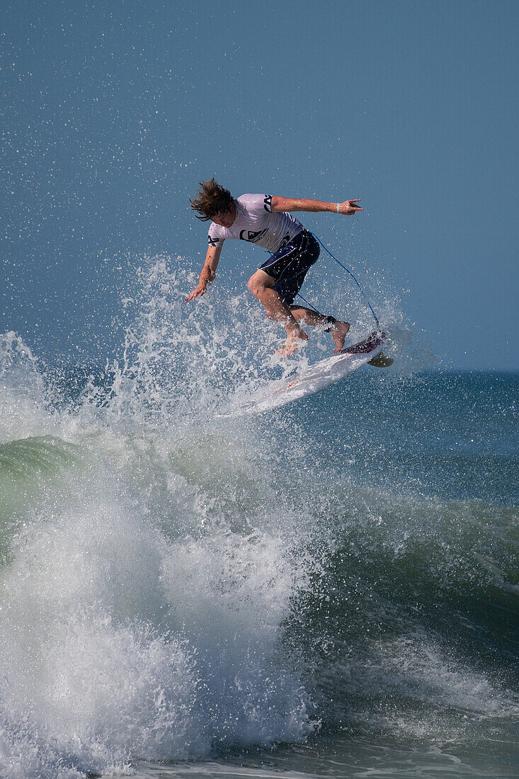 Australian pro surfer Kael Walsh at Quiksilver Festival celebrated in Capbreton, Hossegor and Seignosse, with 20 of the best surfers in the world hand-picked by Jeremy Flores to compete in south west of France.\n