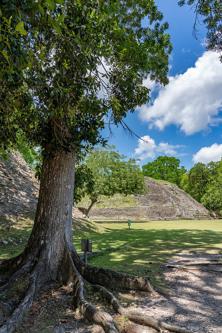 das archäologische Reservat Xunantunich in Belize.