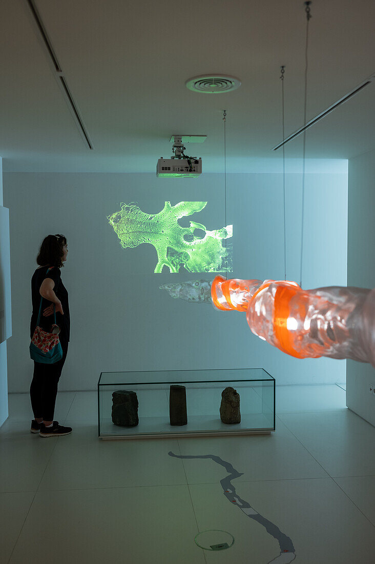 Im Inneren der Lavaröhren-Installation im Museum La Casa de los Volcanes (Haus der Vulkane).