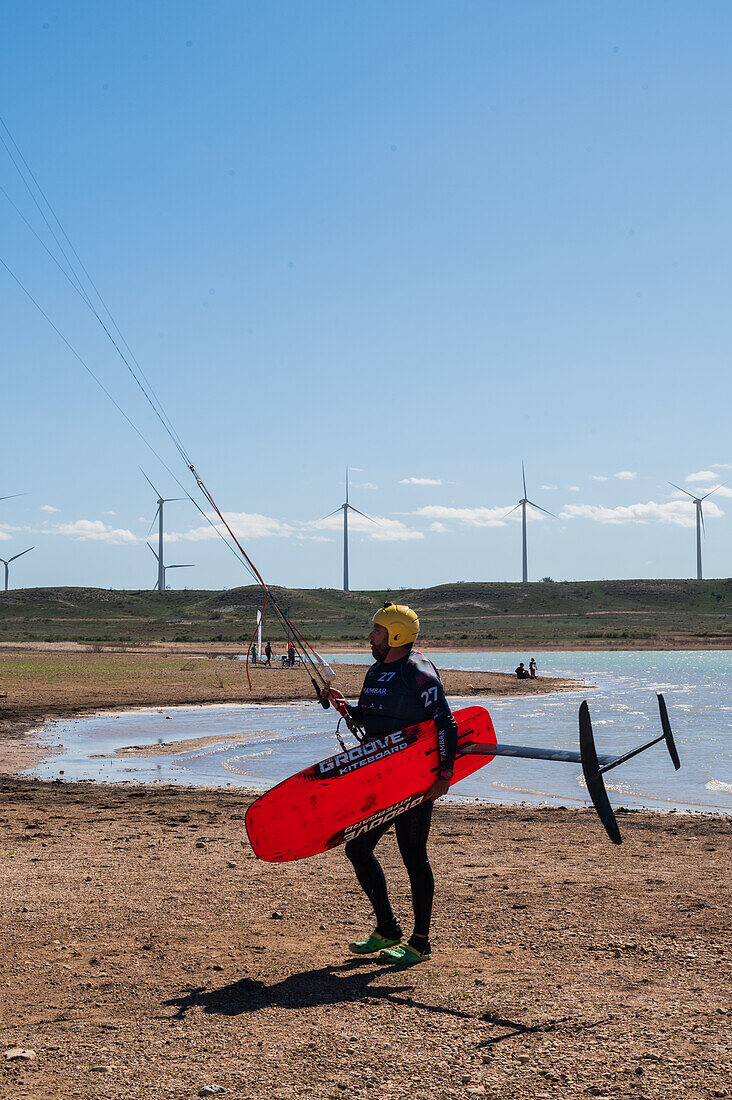 La Loteta Cierzo Festival, Kitesurf open and championship in Luceni, Zaragoza, Spain\n