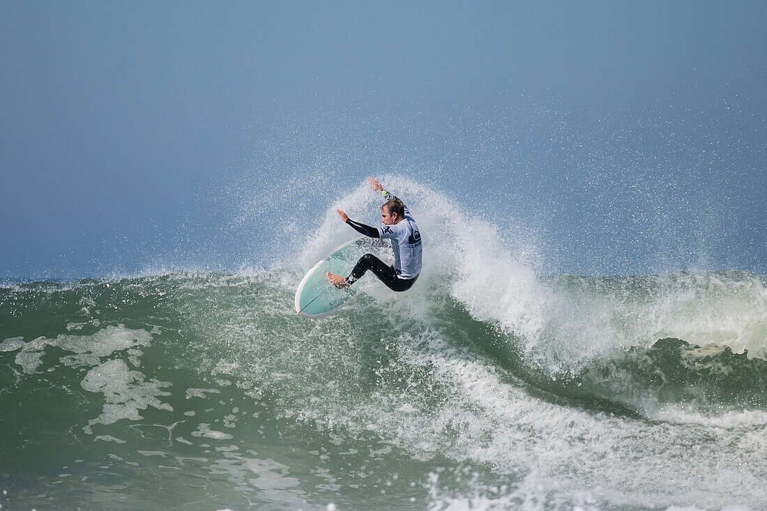 Australian Pro Surfer Josh Kerr during Quiksilver Festival celebrated in Capbreton, Hossegor and Seignosse, with 20 of the best surfers in the world hand-picked by Jeremy Flores to compete in south west of France.\n