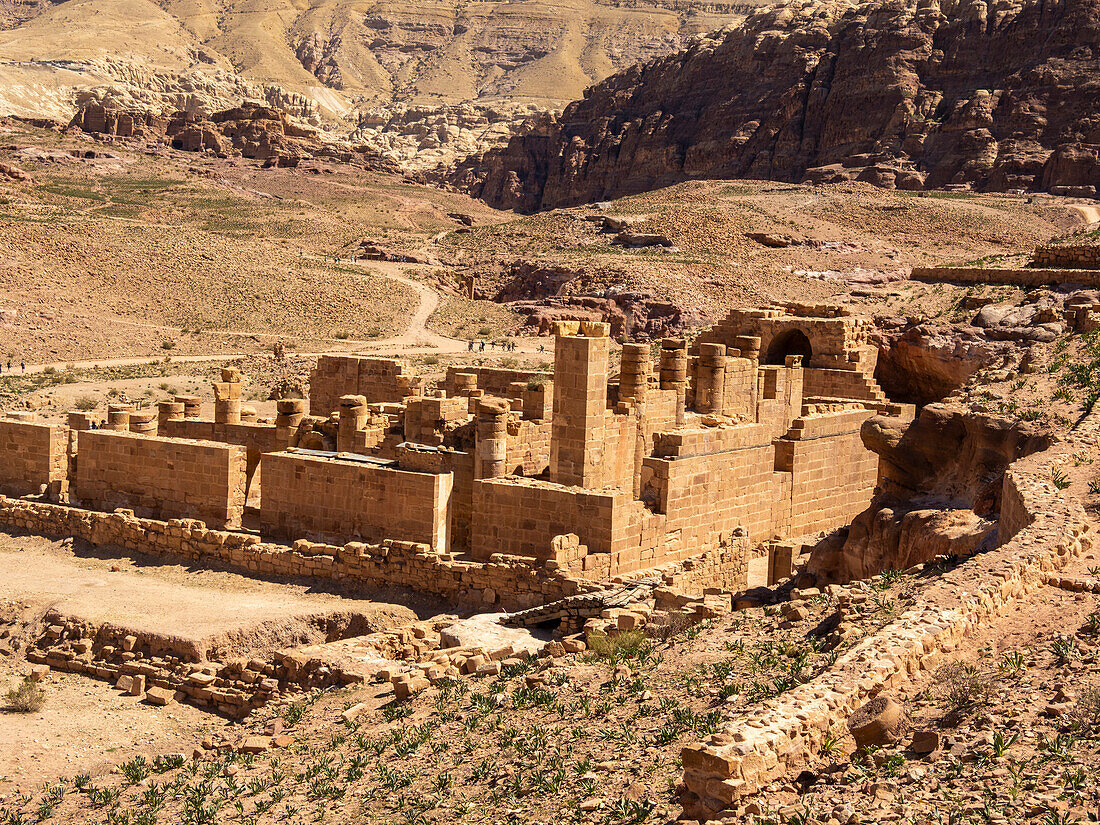 The Byzantine Church, Petra Archaeological Park, UNESCO World Heritage Site, one of the New Seven Wonders of the World, Petra, Jordan, Middle East\n