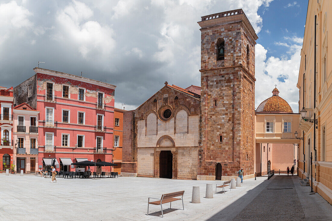 Santa Chiara d'Assisi Cathedral, Iglesias, Sardinia, Italy, Mediterranean, Europe\n