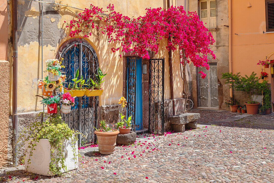 Old town of Bosa, Oristano district, Sardinia, Italy, Mediterranean, Europe\n