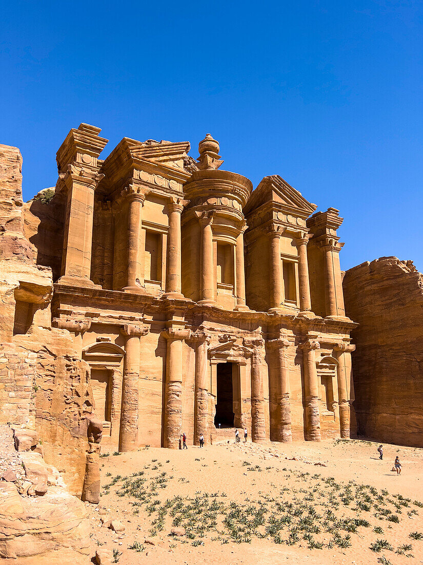 Das Kloster von Petra (Al Dayr), Archäologischer Park von Petra, UNESCO-Weltkulturerbe, eines der neuen sieben Weltwunder, Petra, Jordanien, Naher Osten
